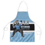 Custom Botswana Cricket Apron Go Baggy Blues Zebra Mascot