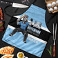 Custom Botswana Cricket Apron Go Baggy Blues Zebra Mascot