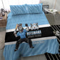 Afro Cricket Botswana Custom Bedding Set Go Baggy Blues Zebra Mascot - African Pride