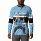 Custom Botswana Cricket Button Sweatshirt Go Baggy Blues Zebra Mascot