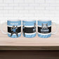 Custom Botswana Cricket Ceramic Mug Go Baggy Blues Zebra Mascot