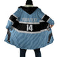 Custom Botswana Cricket Cloak Go Baggy Blues Zebra Mascot