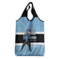 Afro Cricket Botswana Custom Grocery Bag Go Baggy Blues Zebra Mascot - African Pride