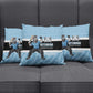 Custom Botswana Cricket Pillow Cover Go Baggy Blues Zebra Mascot