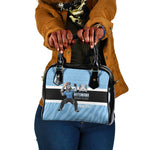 Afro Cricket Botswana Custom Shoulder Handbag Go Baggy Blues Zebra Mascot - African Pride