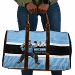 Custom Botswana Cricket Travel Bag Go Baggy Blues Zebra Mascot