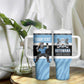 Afro Cricket Botswana Custom Tumbler With Handle Go Baggy Blues Zebra Mascot - African Pride