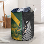 New Zealand and South Africa Rugby Laundry Basket Ultimate Rivalry All Black Springboks