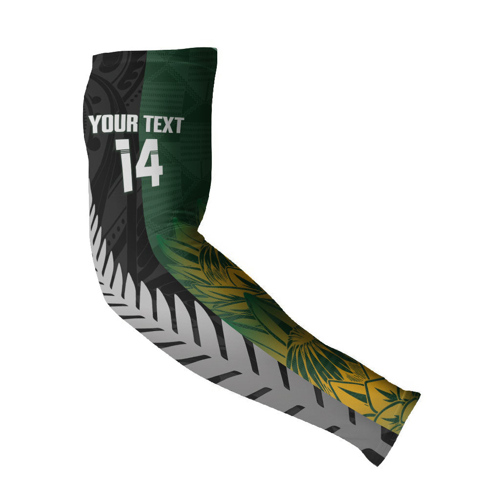New Zealand and South Africa Rugby Custom Arm Sleeves Ultimate Rivalry All Black Springboks