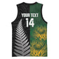 New Zealand and South Africa Rugby Custom Basketball Jersey Ultimate Rivalry All Black Springboks