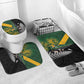 New Zealand and South Africa Rugby Bathroom Set Ultimate Rivalry All Black Springboks