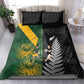 New Zealand and South Africa Rugby Bedding Set Ultimate Rivalry All Black Springboks