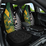 New Zealand and South Africa Rugby Car Seat Cover Ultimate Rivalry All Black Springboks