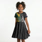 New Zealand and South Africa Rugby Custom Kid Short Sleeve Dress Ultimate Rivalry All Black Springboks