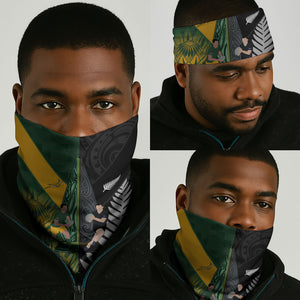 New Zealand and South Africa Rugby Neck Gaiter Ultimate Rivalry All Black Springboks
