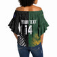 New Zealand and South Africa Rugby Custom Off Shoulder Wrap Waist Top Ultimate Rivalry All Black Springboks
