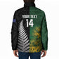 New Zealand and South Africa Rugby Custom Padded Jacket Ultimate Rivalry All Black Springboks