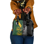 New Zealand and South Africa Rugby Shoulder Handbag Ultimate Rivalry All Black Springboks