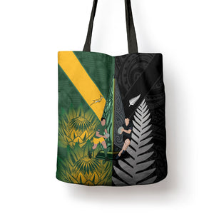 New Zealand and South Africa Rugby Tote Bag Ultimate Rivalry All Black Springboks