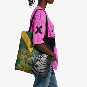 New Zealand and South Africa Rugby Tote Bag Ultimate Rivalry All Black Springboks