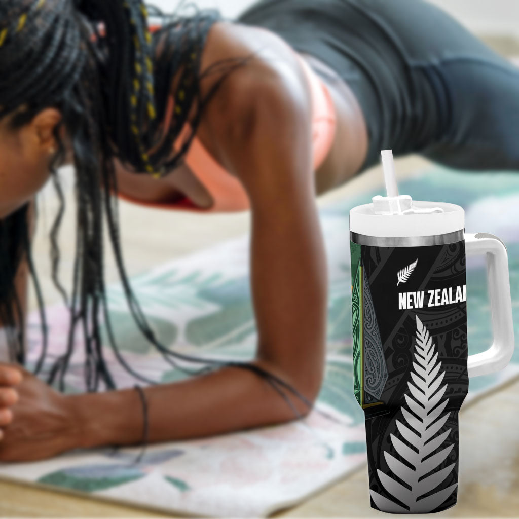 New Zealand and South Africa Rugby Tumbler With Handle Ultimate Rivalry All Black Springboks