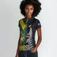 New Zealand and South Africa Rugby Custom Women Polo Shirt Ultimate Rivalry All Black Springboks
