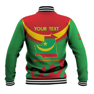 Personalized Mauritania Baseball Jacket Map Flag - Independence Day 1960 LT14