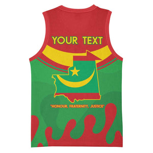 Personalized Mauritania Basketball Jersey Map Flag - Independence Day 1960 LT14