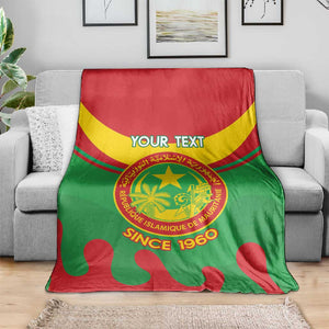 Personalized Mauritania Blanket Map Flag - Independence Day 1960