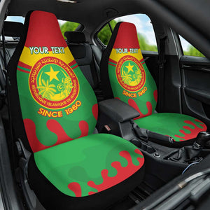 Personalized Mauritania Car Seat Cover Map Flag - Independence Day 1960