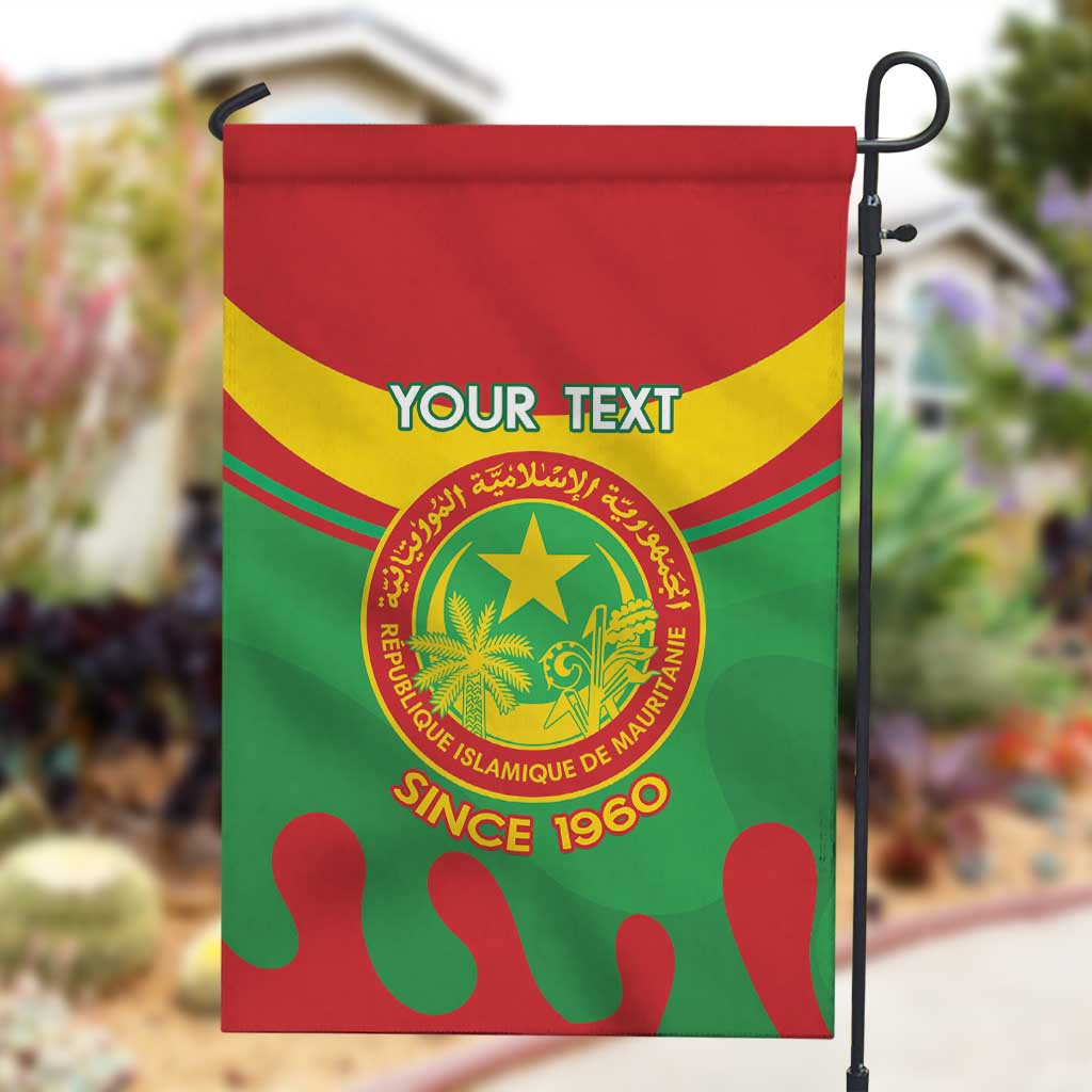 Personalized Mauritania Garden Flag Map Flag - Independence Day 1960