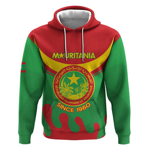 Personalized Mauritania Hoodie Map Flag - Independence Day 1960