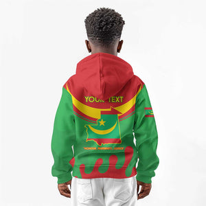 Personalized Mauritania Kid Hoodie Map Flag - Independence Day 1960