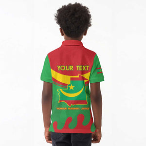 Personalized Mauritania Kid Polo Shirt Map Flag - Independence Day 1960