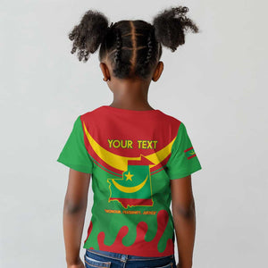 Personalized Mauritania Kid T shirt Map Flag - Independence Day 1960