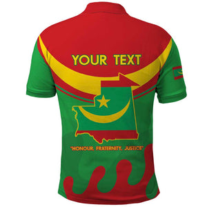 Personalized Mauritania Polo Shirt Map Flag - Independence Day 1960