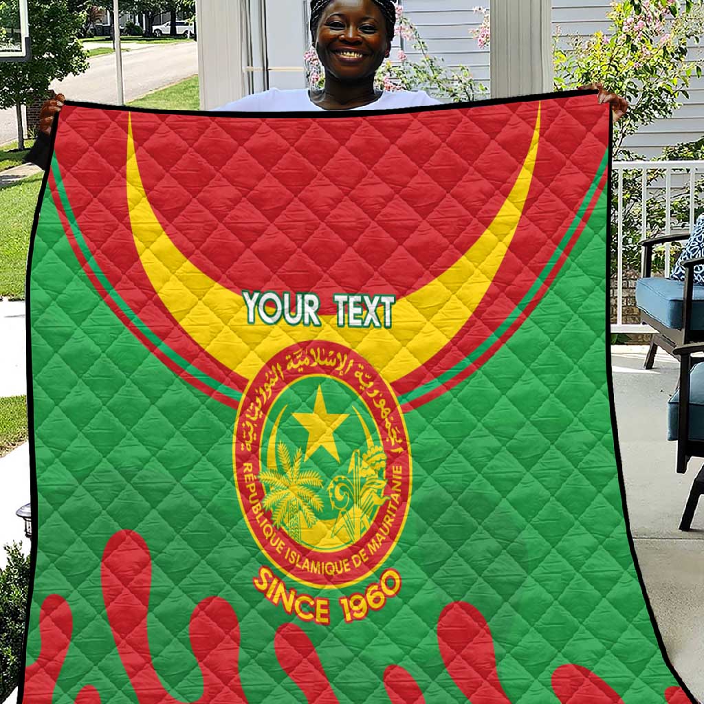 Personalized Mauritania Quilt Map Flag - Independence Day 1960