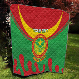 Personalized Mauritania Quilt Map Flag - Independence Day 1960