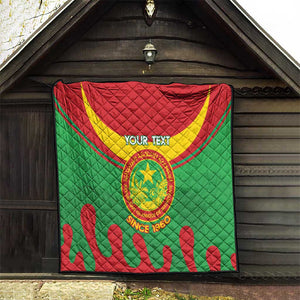 Personalized Mauritania Quilt Map Flag - Independence Day 1960