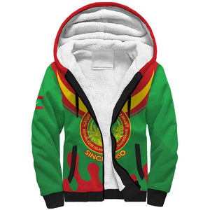 Personalized Mauritania Sherpa Hoodie Map Flag - Independence Day 1960