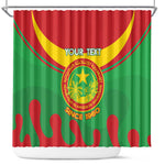 Personalized Mauritania Shower Curtain Map Flag - Independence Day 1960