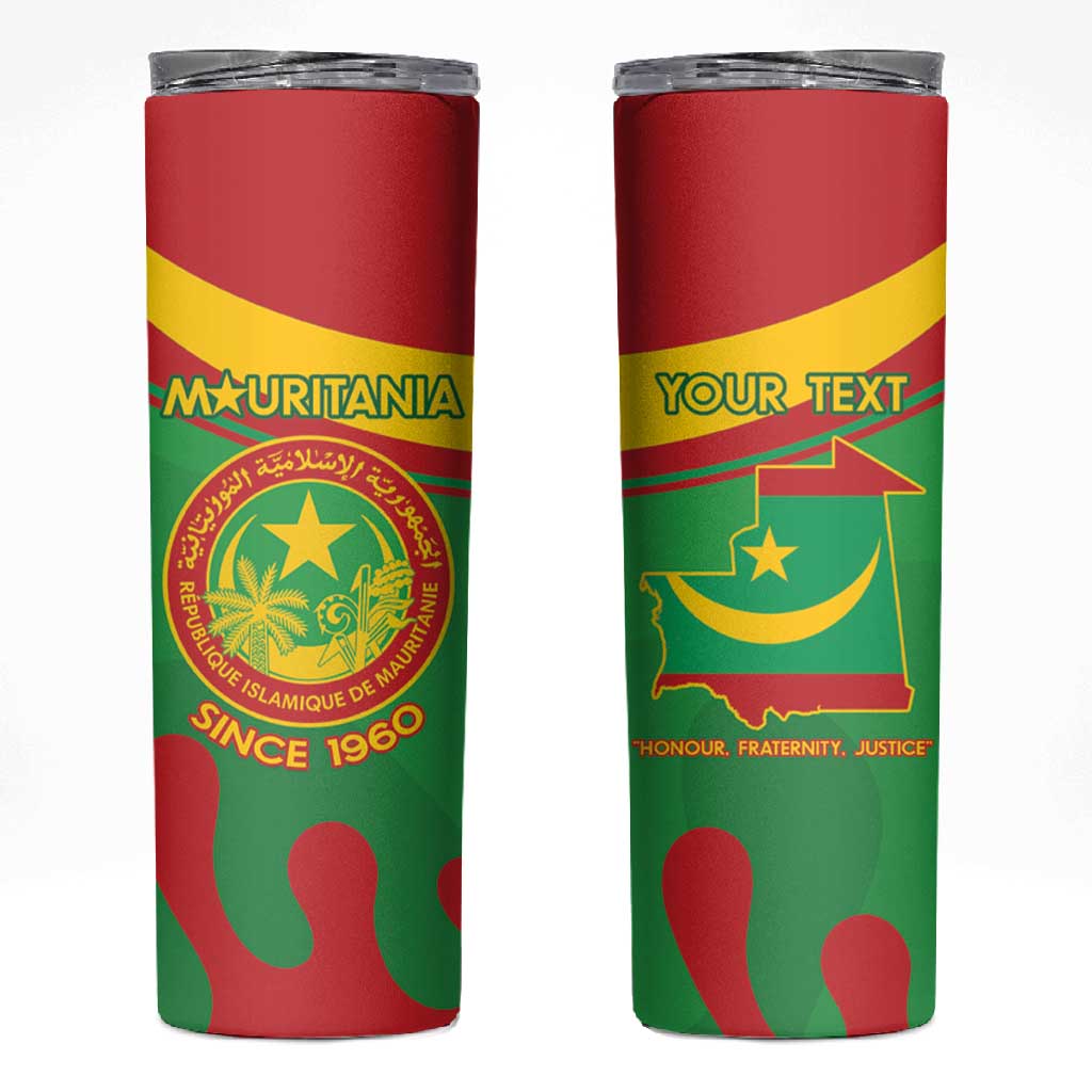 Personalized Mauritania Skinny Tumbler Map Flag - Independence Day 1960