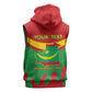 Personalized Mauritania Sleeveless Zip Hoodie Map Flag - Independence Day 1960 - African Pride