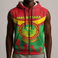 Personalized Mauritania Sleeveless Zip Hoodie Map Flag - Independence Day 1960 - African Pride