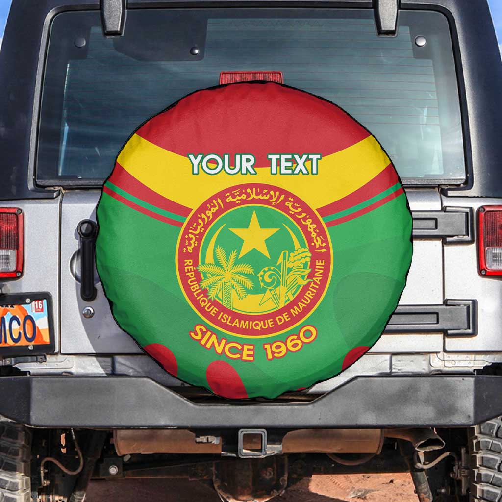 Personalized Mauritania Spare Tire Cover Map Flag - Independence Day 1960