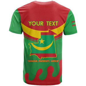 Personalized Mauritania T shirt Map Flag - Independence Day 1960