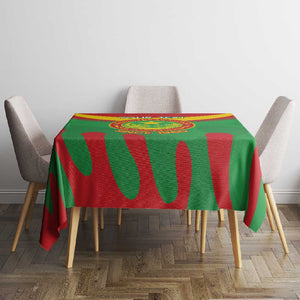 Personalized Mauritania Tablecloth Map Flag - Independence Day 1960