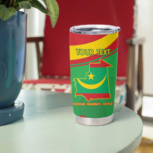 Personalized Mauritania Tumbler Cup Map Flag - Independence Day 1960