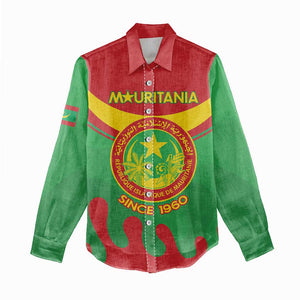 Personalized Mauritania Women Casual Shirt Map Flag - Independence Day 1960