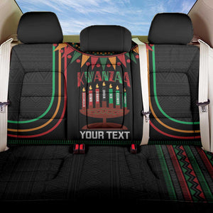 Personalized Afro-American Kwanzaa Back Car Seat Cover Kinara Candles African Pattern